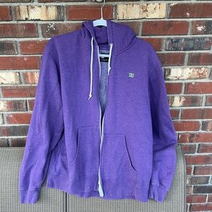 DC purple zip up